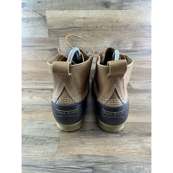 LL Bean Men’s Size 14M HM Bean Duck Boots Brown Leather 6” USA Made Rain… - Picture 2 of 10